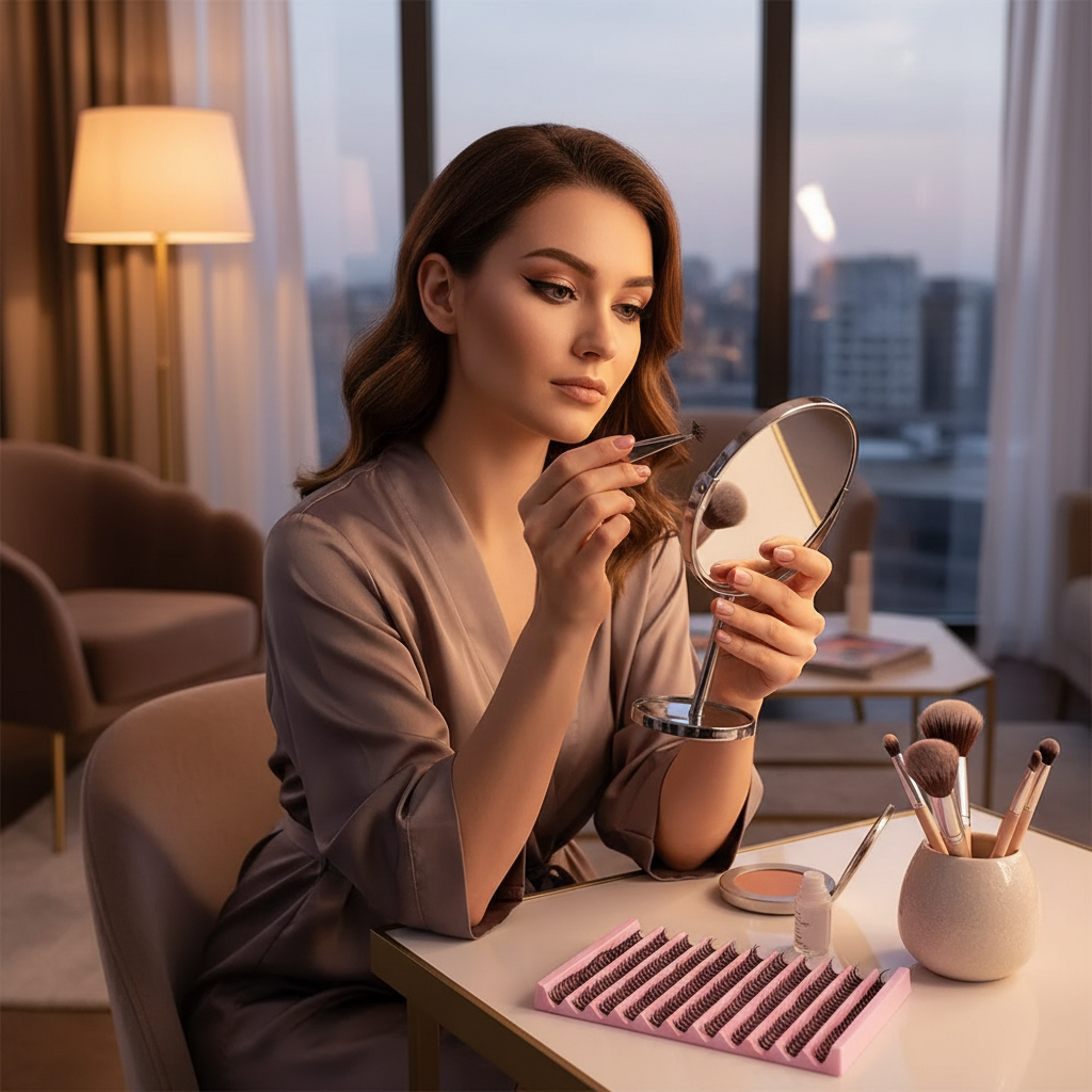 Cils 3D Mink Volumineux – Style Russe