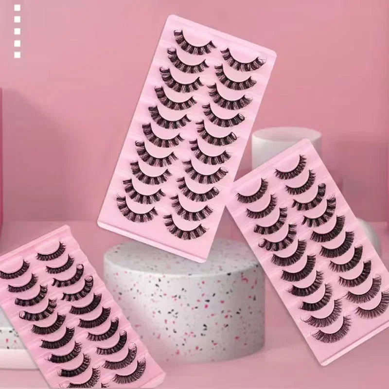 Cils 3D Mink Volumineux – Style Russe