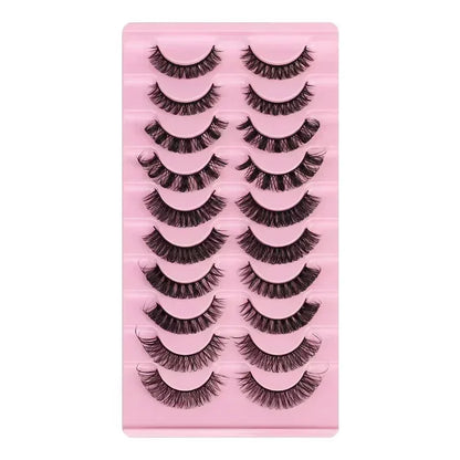 Cils 3D Mink Volumineux – Style Russe