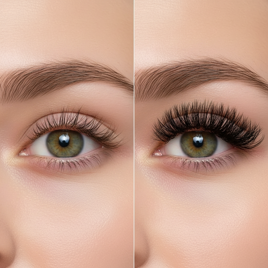 Cils 3D Mink Volumineux – Style Russe